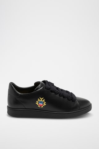 Zapatillas de piel bovina - Negro