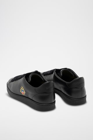 Zapatillas de piel bovina - Negro