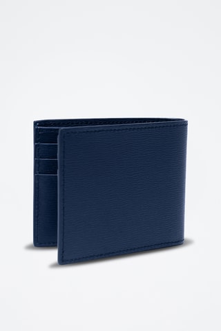 Cartera de piel - Azul marino
