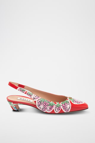 Zapatos de piel de tacón - Rojo