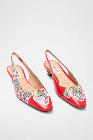 Zapatos de piel de tacón - Rojo