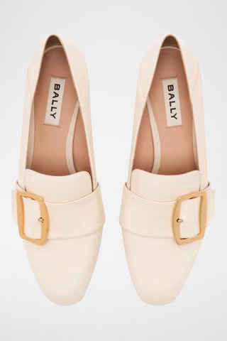 Zapatos de piel bovina de tacón - Crudo