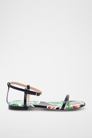 Sandalias de piel - Negro
