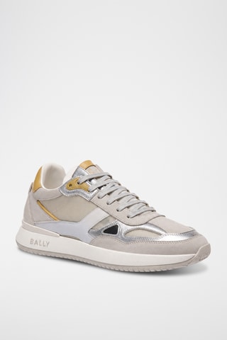 Zapatillas de piel bovina - Beige
