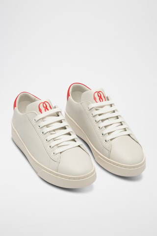 Zapatillas de piel bovina - Blanco