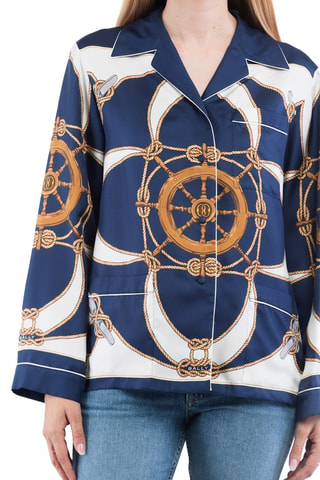 Camisa de seda - Azul marino