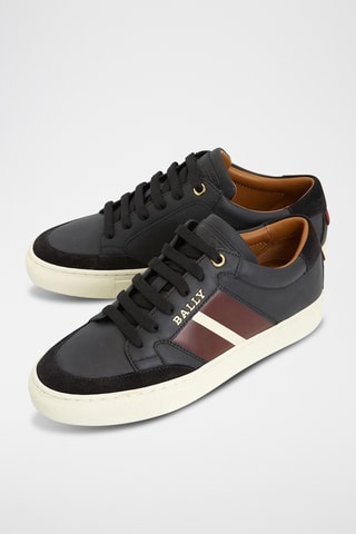 Zapatillas de piel - Negro