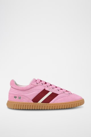 Zapatillas de piel bovina nobuk - Rosa