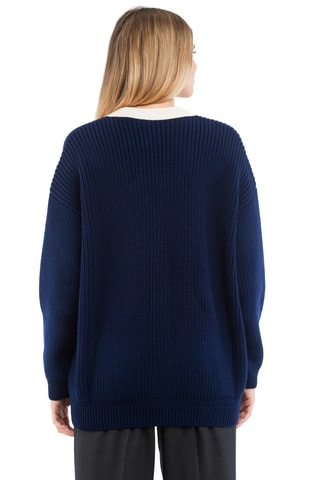 Cárdigan de lana - Azul marino