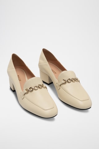 Mocasines de piel de cordero - Beige