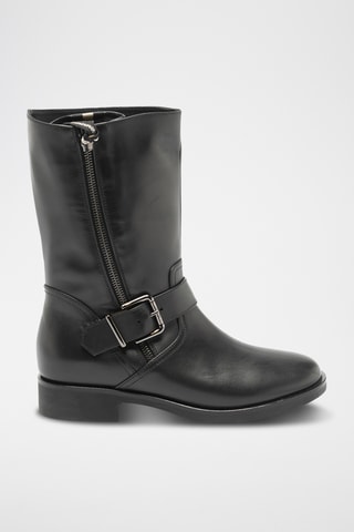 Botines de piel bovina - Negro