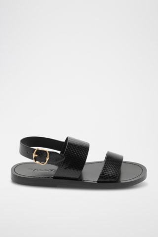 Sandalias de piel caprina - Negro