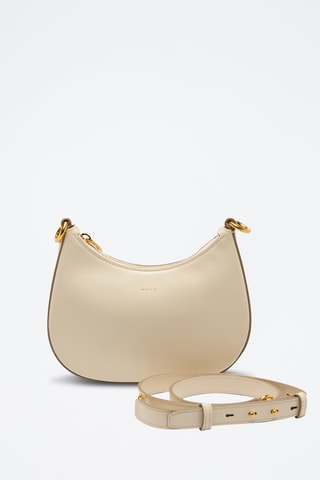 Bandolera de piel bovina - Beige