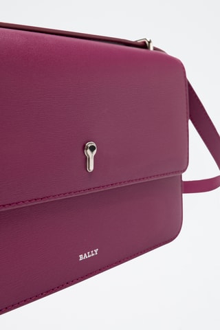Bandolera de piel bovina - Fucsia