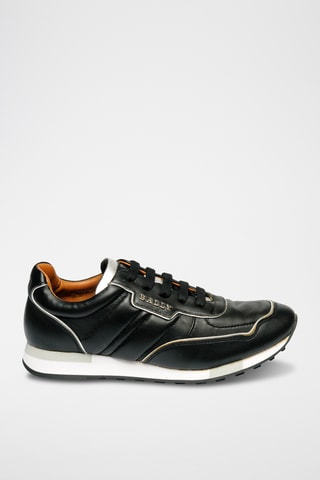 Zapatillas de piel - Negro