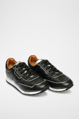 Zapatillas de piel - Negro