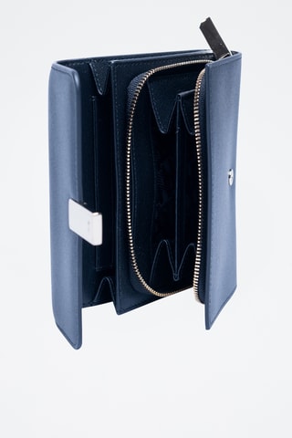 Cartera de piel bovina - Negro