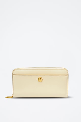 Cartera de piel bovina - Beige