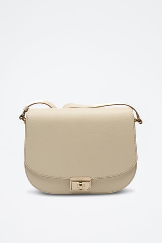 Bandolera de piel bovina - Beige