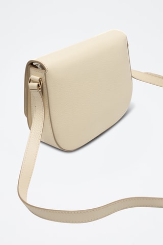 Bandolera de piel bovina - Beige