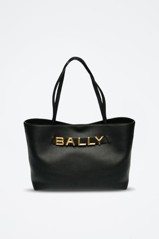 Bolso shopper de piel bovina - Negro