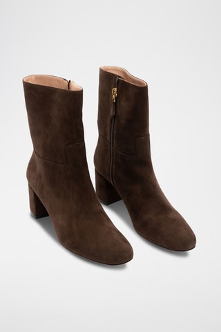 Botines de piel caprina - Marrón