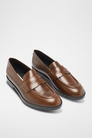 Mocasines de piel bovina - Camel