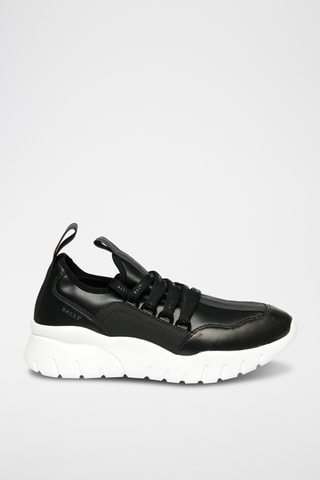 Zapatillas de piel - Negro