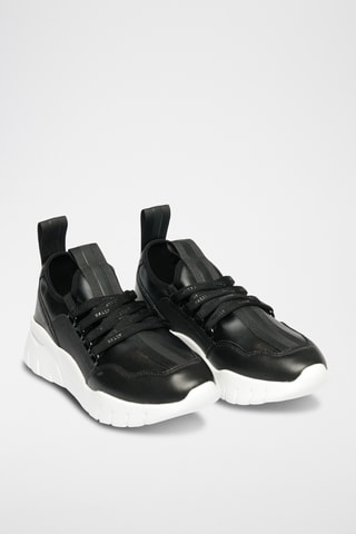Zapatillas de piel - Negro