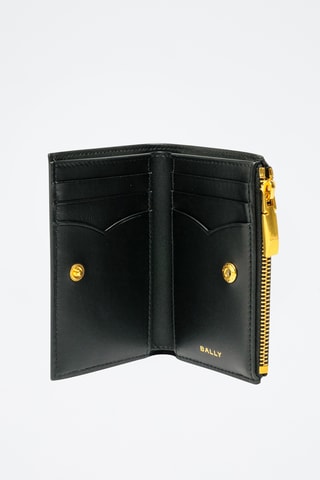 Cartera de piel bovina - Negro