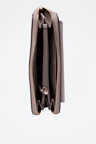 Cartera de piel bovina - Gris