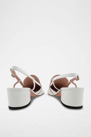 Zapatos de piel bovina de tacón - Blanco