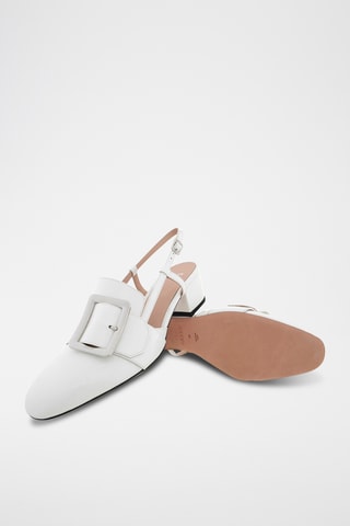 Zapatos de piel bovina de tacón - Blanco