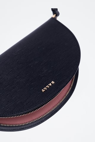 Bolso de mano de piel bovina - Negro