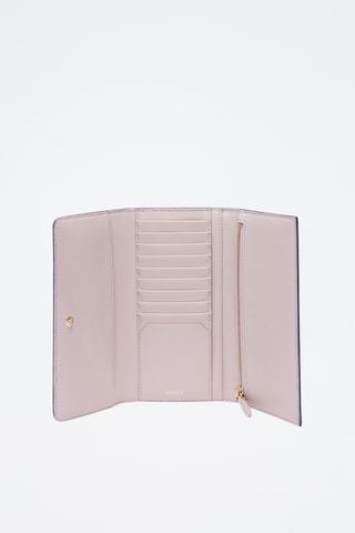 Cartera de piel - Malva y violeta