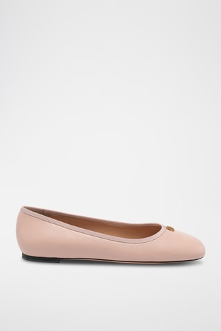 Bailarinas de piel de cordero - Rosa empolvado