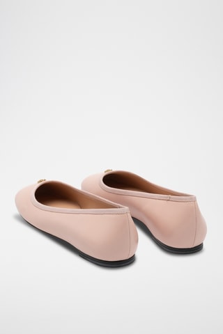 Bailarinas de piel de cordero - Rosa empolvado