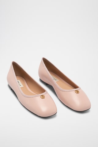 Bailarinas de piel de cordero - Rosa empolvado