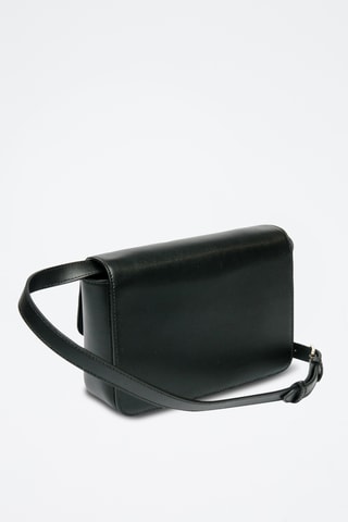 Bandolera de piel - Negro