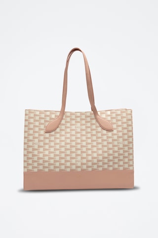 Bolso shopper de piel - Rosa empolvado