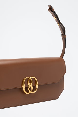 Bolso de piel bovina - Marrón
