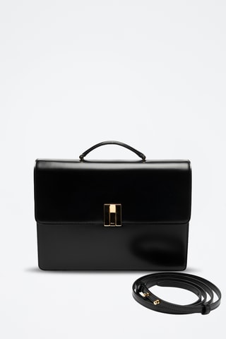 Bolso de piel bovina - Negro