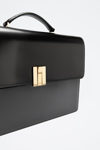 Bolso de piel bovina - Negro