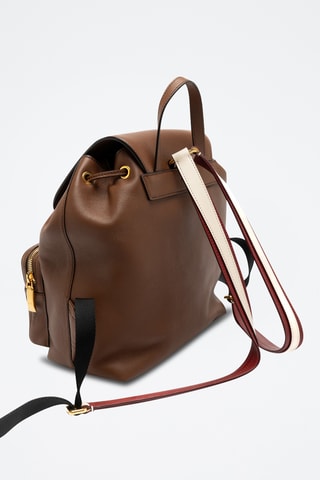 Mochila de piel bovina - Marrón