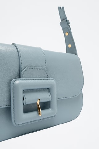 Bolso de piel caprina - Azul claro