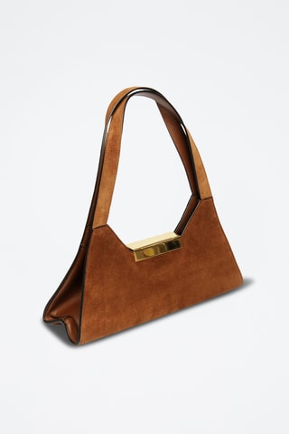 Bolso de piel bovina nobuk - Marrón