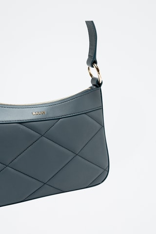 Bolso de piel de cordero - Azul grisáceo