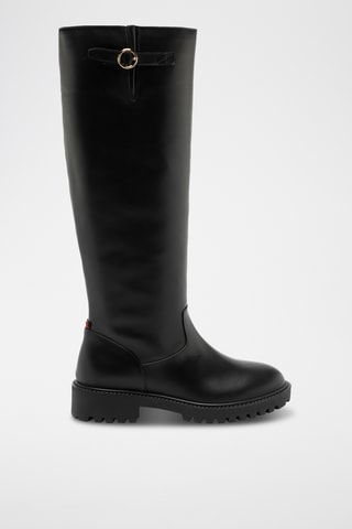 Botas de piel - Negro