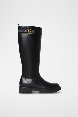 Botas de piel - Negro