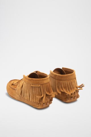 Mocasines de piel bovina nobuk - Camel